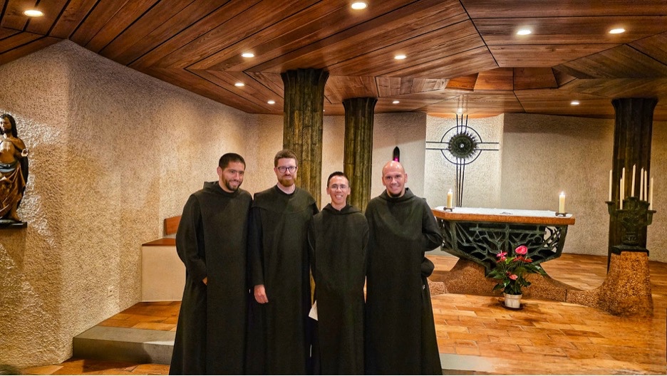 Monks with Fr. Phillipe